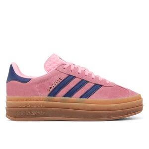 Adidas pink gazelle platform sneakers
